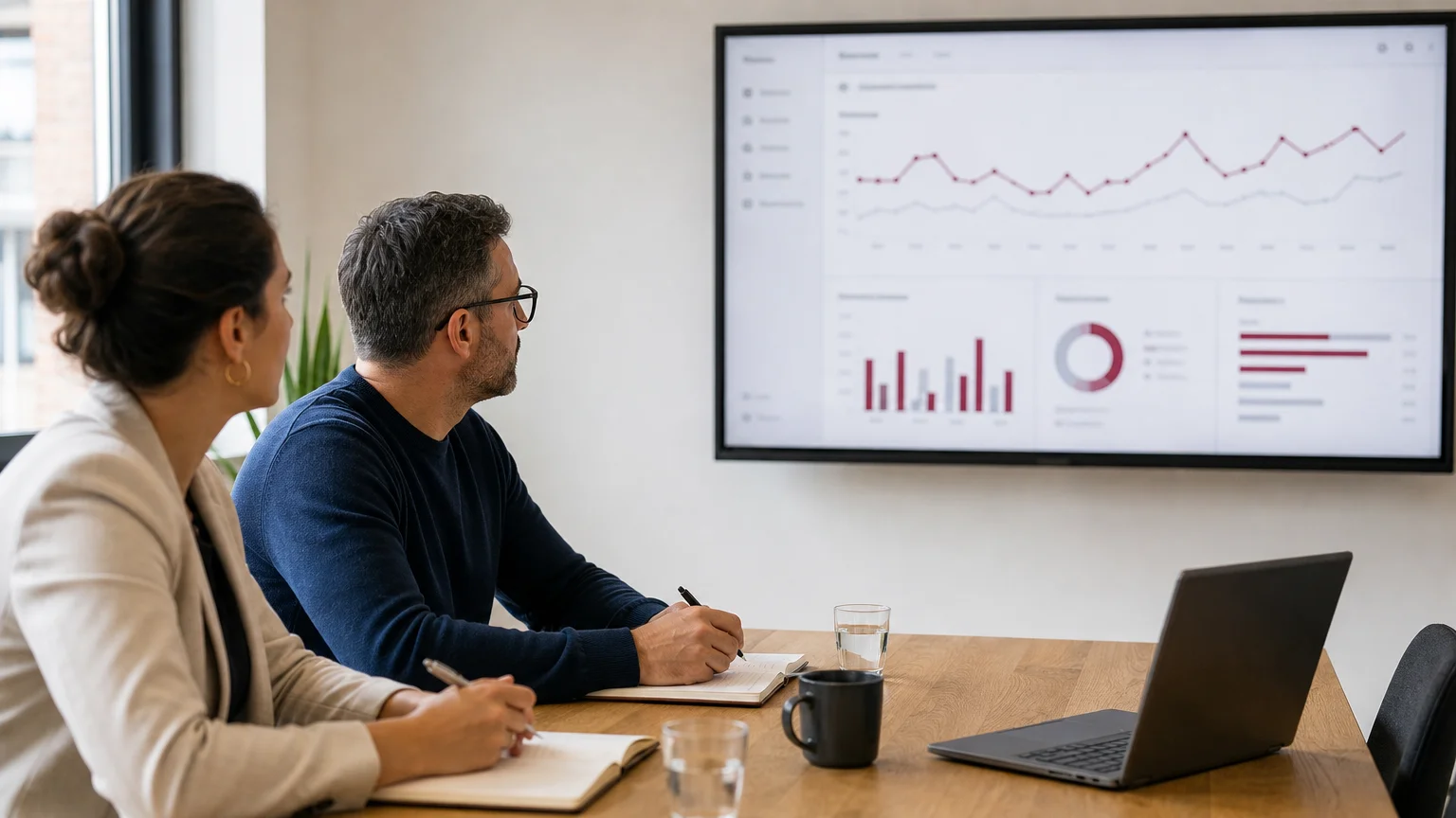 Analyse d’un tableau de bord de campagne publicitaire avec graphiques de conversion