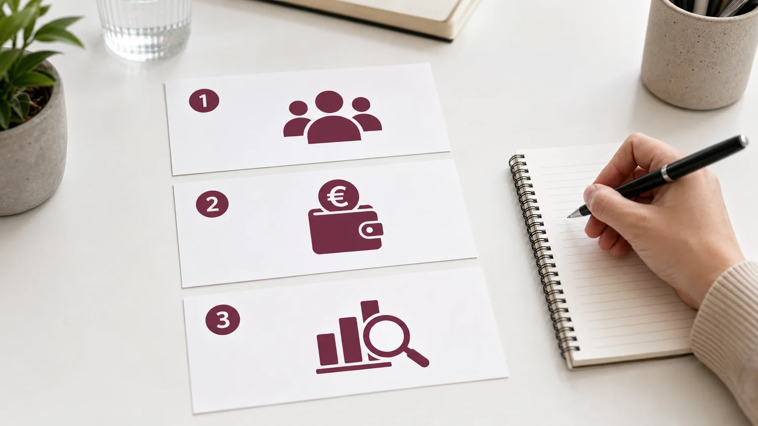 Checklist visuelle pour préparer un test ABO sur Meta Ads