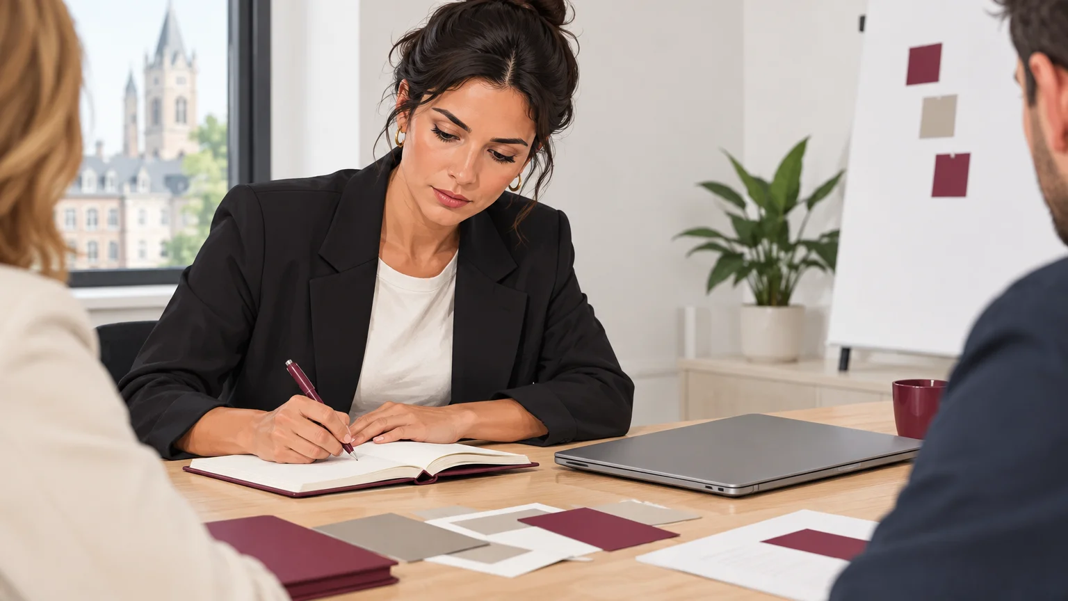Prise de notes lors d’un atelier de sélection d’une agence B2B